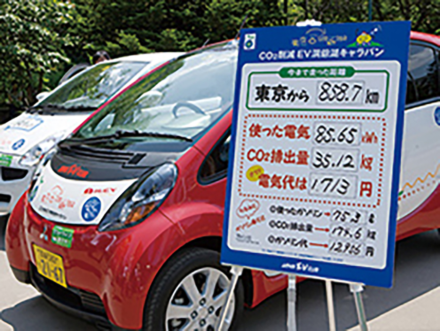 電気自動車の写真