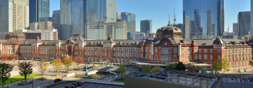 銅板屋根建物の写真